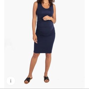 Ingrid & Isabel navy sleeveless maternity dress